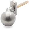 Generic APECS 0972 INOX - Pomello per porta non rotante in acciaio inox opaco