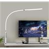 EYOCEAN Lampada da Scrivania, LED Lampada da Scrivania 1000lm con Collo di Cigno Flessibile, Lampada a Braccio Oscillante da 12 W Lampada con Morsetto per Luce da Scrivania Eye-Care per Ufficio