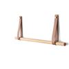 anaan Bridge Barra Appendiabiti da Parete con Pelle attaccapanni a Muro in Legno Barra Porta Asciugamano Porta Utensili da Cucina Montaggio a Parete modern Design 60 cm