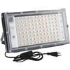 CREATESTAR 100W Faretto LED da Esterno, Faro LED da Esterno 10000Lm Super Luminosa, 3000K Bianco Caldo Faretti led, IP65 Impermeabile Luce di Sicurezza per Garage, Cortile, Giardino