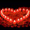 Mineup 24 Candele LED a Forma di Cuore Romantico e 2000 Petali di Rosa