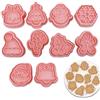 DUGEGAYL Formine per Biscotti Natalizi, 10 Pezzi Tagliabiscotti Natale Formine Biscotti Natale 3D Formine Biscotti Natalizie Stampo per Biscotti Natalizi, per Decorare Biscotto Dolci Torta