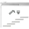 TENDEEVOLUTION Bastone per Tende a Pannello con Binario a 5 Vie Estensibile ad Apertura Manuale, Binario Tenda a Pannello per Interni, Finestre, Porte o Separè, Attacco a Soffitto o Parete (Da 221 a 280 CM a 5 Vie)