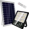 MAKA change your life quality Faro Solare da Esterno 100W con Pannello Solare Monocristallino Led Esterno Impermeabile IP67 336 Macro Leds Faro Luce Fredda 6500K 10 Ore Autonomia Sensore Crepuscolare Supporti (U)