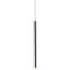 Naiyn Lampadario A Sospensione Antiruggine Argento Lampadario A Tubo Lungo Lampada A Sospensione Cilindrica 3W LED Plafoniera A Soffitto Droplight in Alluminio Altezza Regolabile