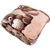 Tata Home Coperta Plaid Morbida Coperta Pile Super Calda Invernale Plaid Divano Flanella Retro Agnellato Sherpa 3 Misure 5 Disegni (Teddy Beige, Plaid 127x152 cm)
