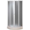 Forte Box doccia Semicircolare 75x75 CM in Acrilico mod. Marte con apertura scorrevole