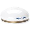 ORION LIGHTSTYLE Paralume in vetro di ricambio bianco con motivo floreale, attacco E27, dimensione foro 42 mm