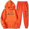 HAOLEI Tuta Sportiva Donna Completa Invernale Elegante in Cotone - Offerte Lampo Casual Abbigliamento Stampato Top Felpa con Cappuccio Jogging Calda Set Morbida Comoda per Running