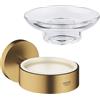 Grohe Essentials portasaponetta, 40369GN1+40368001, Essentials [Accessori Bagno > Portasapone]