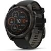 Garmin Garmin Fenix 8 sapphire solar grigio scuro dlc cinturino nero/grigio