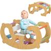 AIYAPLAY Gioco per Bambini 2 in 1 Arco Montessoriano e Sedia a Dondolo in Legno