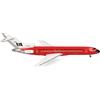 herpa Modellino aereo Braniff International Boeing 727-200 - Solid Red, miniatura in scala 1:500, da collezione, modello senza supporto, metallo