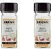 UBENA, Aglio Granulare, Ideale per Antipasti, Insalate, Salse e Marinature, Formato Vasetto da 52 gr (Confezione da 2)