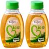 Eridania Bio, Sciroppo d'Agave 350 gr, Gusto Delicato e Leggero da Agricoltura Biologica, Dolcificante Naturale Ideale come Sostitutivo Zucchero per Dolci Bevande (Confezione da 2)