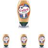 Calvé Salsa Burger, Formato 250 ml, Salsa Extragusto con Maionese, Senape, Cipolla e Salsa Worcestershire, Ideale per Sandwich e Burger, Bottiglia 100% riciclata (Confezione da 4)