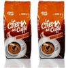 La Crema del Caffè Aroma e Gusto, Caffè in Grani 1kg dagli Aromi Intensi di Pane Tostato e Cacao Amaro con Note Speziate, Miscela Arabica e Tostatura Scura (Confezione da 2)