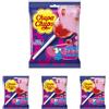 Chupa Chups Lecca Lecca Bubblegum, Caramella Ripiena di Gomma Da Masticare, Aroma Ciliegia, Senza Glutine e Coloranti Artificiali, Ideale per Compleanni e Feste, Busta con 8 Lollipop (Confezione da 4)