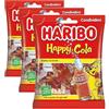 Haribo Happy Cola, Caramelle Gommose, Gusto Cola, Ideali per Feste e Dolci Momenti di Relax - 265gr (Confezione da 3)