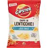 Cipster di Lenticchie Rosse al Sale, Forma Iconica e Gusto Croccante, Paprika, 80g (Confezione da 6)