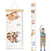 Aolso Metro Altezza Bambini da Parete, Altezza Grafico, Bambini Altezza Crescita Grafico misurazione, Animali Adesivi Da Parete,Rimovibile Decorazione Murale,Tabella di crescita (Zoo)