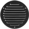 Vent Systems - Griglia di ventilazione tonda in metallo marrone da 125 mm (interna) per intradosso, deflettore per registro di ventilazione, per uso in soffitto - Rete integrata - per sistema HVAC