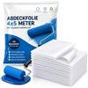 Baumarktic 6x Teli Copritutto 4x5m - Teloni Protettivi Trasparenti Extra Resistenti - Copertura per Pittura, Traslochi e Ristrutturazioni - Malerplane Made in Europe