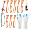 CLDURHGE Sonda Sturatubi per Doccia e Lavandini Professionale - Kit di Pulizia per Tubi di Scarico con Strumenti di Rimozione di Capelli e Debris da Stura Tubi