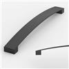 Amerdeco 10 pezzi Maniglie per Mobili Nero da Cucina Distanza fori 192mm Maniglie cucina armadietti in maniglie cucina per maniglie cassetti UK0021