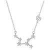 Friggem Ciondolo collana Vergine, gioielli con costellazione collana in argento sterling, 12 segni oroscopo Regali di compleanno agosto-settembre per donne Uomini ＆ Ragazze, gioielli stella astrologia zodiaco