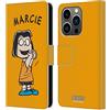 Head Case Designs Licenza Ufficiale Peanuts Marcie Personaggi Custodia Cover in Pelle a Portagoglio Compatibile con Apple iPhone 14 PRO