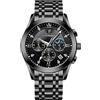 RORIOS Orologio Uomo Luminoso Moda Orologio Analogico al Quarzo Orologio con Cinturino in Cinturino in Acciaio Inox Impermeabile Orologio da Polso per Uomo