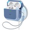 ESR Custodia per AirPods 5/4 (2026/2024), compatibile con MagSafe, Blu | Custodia compatibile con AirPods 5/4 (USB-C) - Protezione anti-caduta con Laccetto, Coperchio Magnetico, Orbit Hybrid