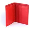 BEDETTI Elegante Portafoglio da Uomo in Pelle con Apertura a Libro e Portacarte Integrato (Rosso)