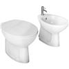 Yellowshop Set Sanitari Bagno SIG, Vaso Rimless e Bidet, Bianco