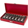 TANIASHOP Set di 16 Pezzi Chiavi a Bussola Torx Maschio e Femmina E10-E24 T30-T70 Attacco 1/2 in Valigetta