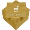 HEKU 100 tovaglioli a 3 veli, 33 x 33 cm, scritta Merry Christmas, assorbenti e pratici, ampia scelta, ideali per occasioni speciali