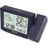 Explore Scientific RPW3005, Orologio a Proiezione, con Meteo, Radiocontrollato, Barometro, Visualizzazione Temperatura Interna ed Esterna con Sensore, Blu