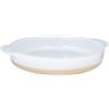 Lurch Terra Nova - Pirofila rotonda in ceramica, diametro 26 x 5 cm, colore: Bianco/