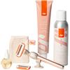 Fler Dream Team Set - Rasoio Donna con Supporto e 2 Lamette di Ricambio, Rasoi Unisex, Set con Mousse per Depilazione, Olio Post Depilazione e Crema Corpo Lenitiva, Lametta con Aloe Vera (Rosa Blush)