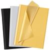 NEBURORA 60 fogli di carta velina multicolore nero oro argento 3 colori carta da regalo carta artistica decorativa per laurea fai da te compleanno festa di nozze confezione regalo decorazione