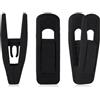 Andiker - Set di 20 clip per vestiti in velluto, clip per pantaloni con dita per velluto, spille per vestiti (nero)