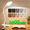 One Fire Luce per Lettura Libri a Letto, 450 LM+36 LED, 25 Modalità Notturna, 3600mAh USB Lampada Ricaricabile, 360° Flessibile Con Pinza - Luci LED Camera da Letto