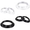 DHWEKU 6 Pezzi Plastica Anello Riduttore Paralume E27,Anello Convertitore dell'Adattatore E27,Anelli Paralumi,Raccordi per Paralume,Anelli Ritegno Lampada,per E26,E27 Collari Paralume,Nero e Bianco