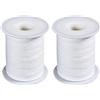 LIERFIS Stoppini per Candele, 2 Rotoli 200 ft/ 61 m Stoppini di Cotone Naturale per Candele fai da te, Candela Forniture Candela Fai da te Artigianato