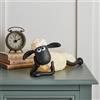 Lights4fun Lampada da tavolo a LED Shaun the Schaf™ con telecomando USB, luce notturna per cameretta dei bambini