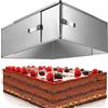 4smile - Teglia ad anello per torte, regolabile, altezza 8 cm, in acciaio inox, stampo alto per preparare facilmente torte a strati