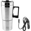 Tyenaza Bollitore Elettrico da Viaggio per Auto, 12V 350ML + 150ML Portatile in Macchina Caffettiera Tea Pot Thermos Riscaldamento Tazza Coperchio