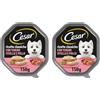 Cesar Ricette Classiche Tenero Paté con Vitello e Pollo - 14 vaschette (Confezione da 2)