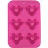 Fiico BEAUTYBIGBANG Stampo per Ciambella in Silicone a Forma di Cuore, Flessibile e Antiaderente